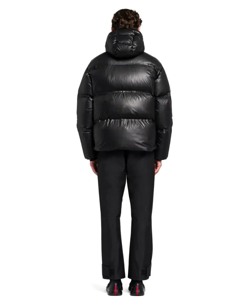 Prada Light Nylon Hooded Puffer Jacket - Image 4