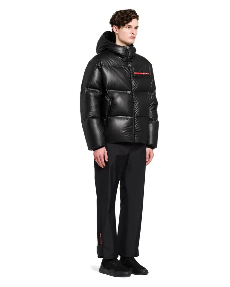 Prada Light Nylon Hooded Puffer Jacket - Image 3