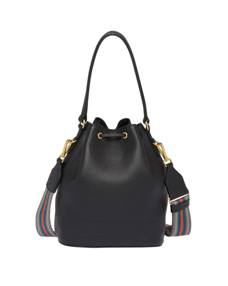 Prada Leather Bucket Bag - Image 4