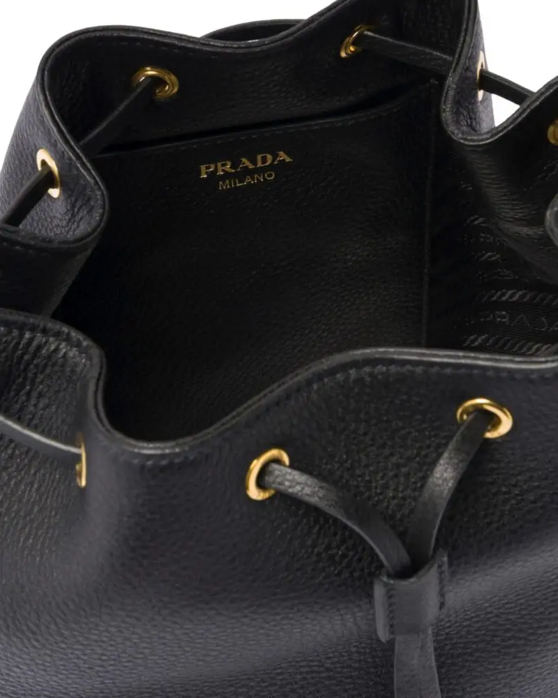 Prada Leather Bucket Bag - Image 5