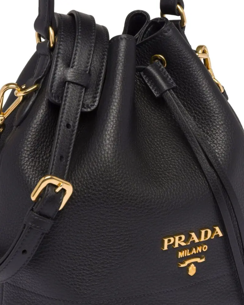 Prada Leather Bucket Bag - Image 6
