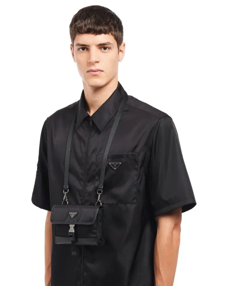 Prada Re-Nylon And Saffiano Leather Smartphone Case - Image 2