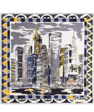 Prada Pittoresque New York Printed Foulard-20257919