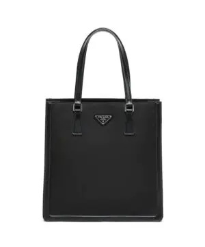Prada Leather and Nylon Tote Bag-20253502