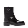 Prada Nylon Logo Biker Moto Booties-20247738