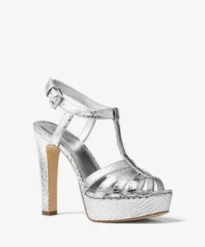 Michael Michael Kors Catalina Glitter T-Strap Platform Sandals-20227062