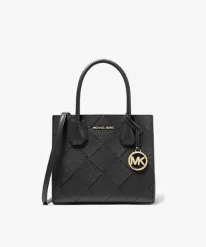 Michael Kors Mercer Medium Woven Leather Accordion Crossbody Bag-20249134