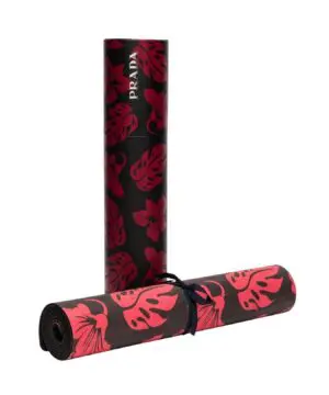 Prada Red Flowers Yoga Mat-20246483