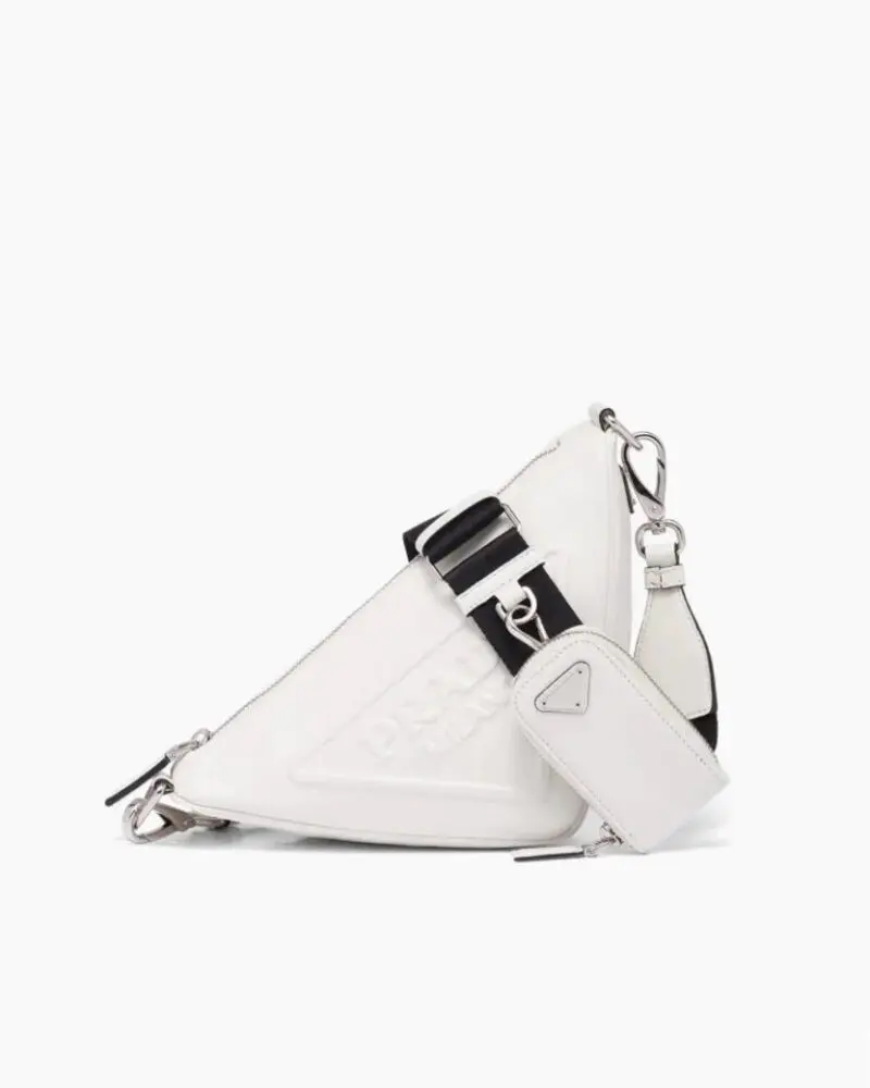 Prada Leather Prada Triangle Shoulder Bag-20245215