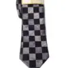 Michael Kors Regular Tie Mens Checkers Check Black Silk Neck Tie-20231897