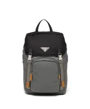 Prada Nylon Backpack, Marble Gray / Black-20253630