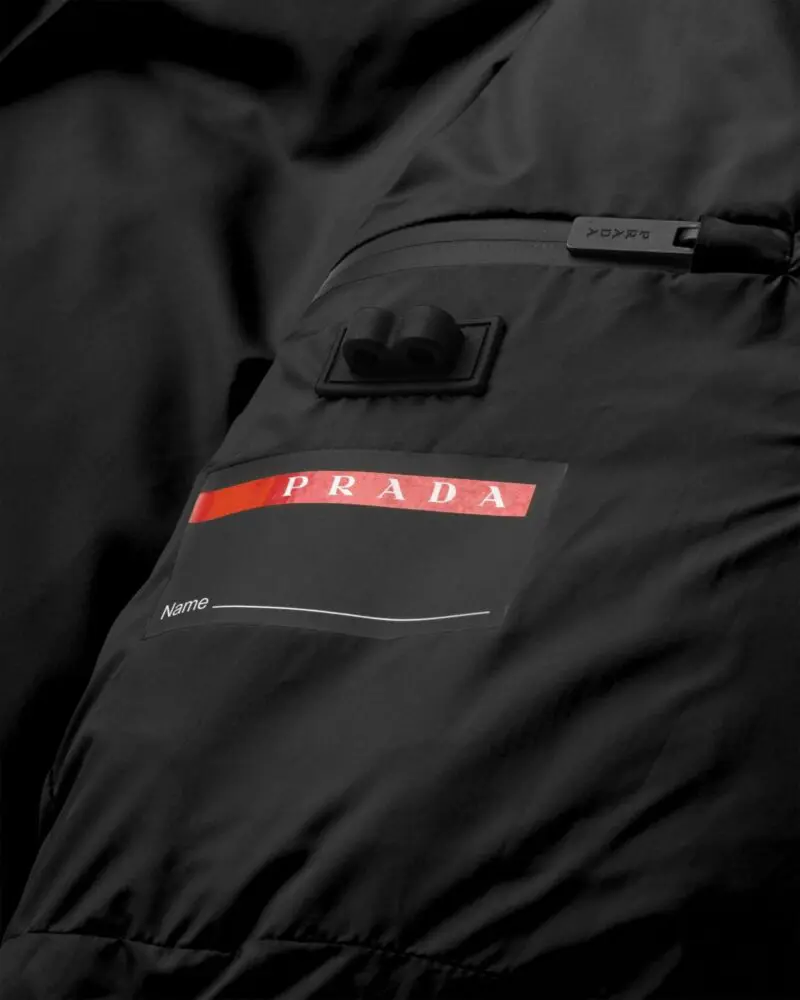 Prada Technical Nylon Puffer Jacket, Black - Image 8