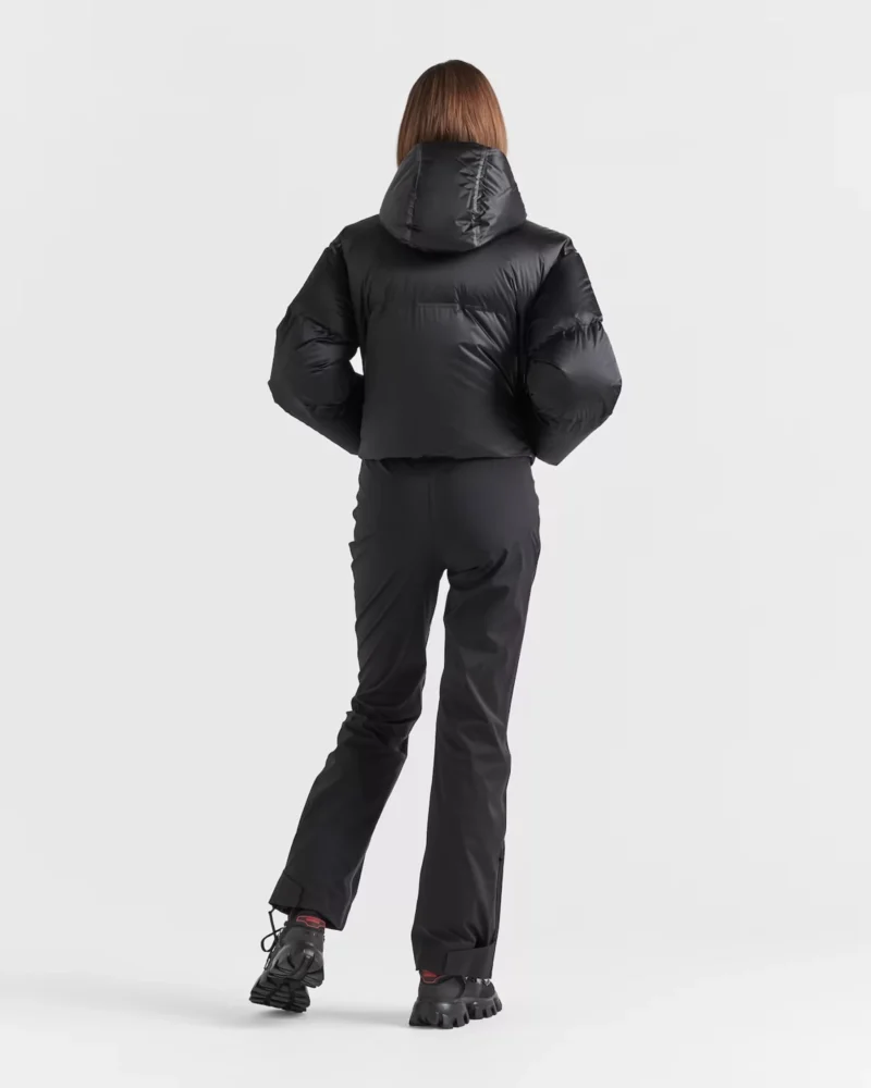 Prada cropped technical nylon down jacket - image 3