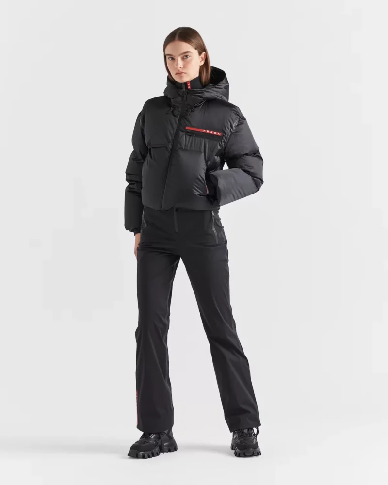 Prada cropped technical nylon down jacket - image 2