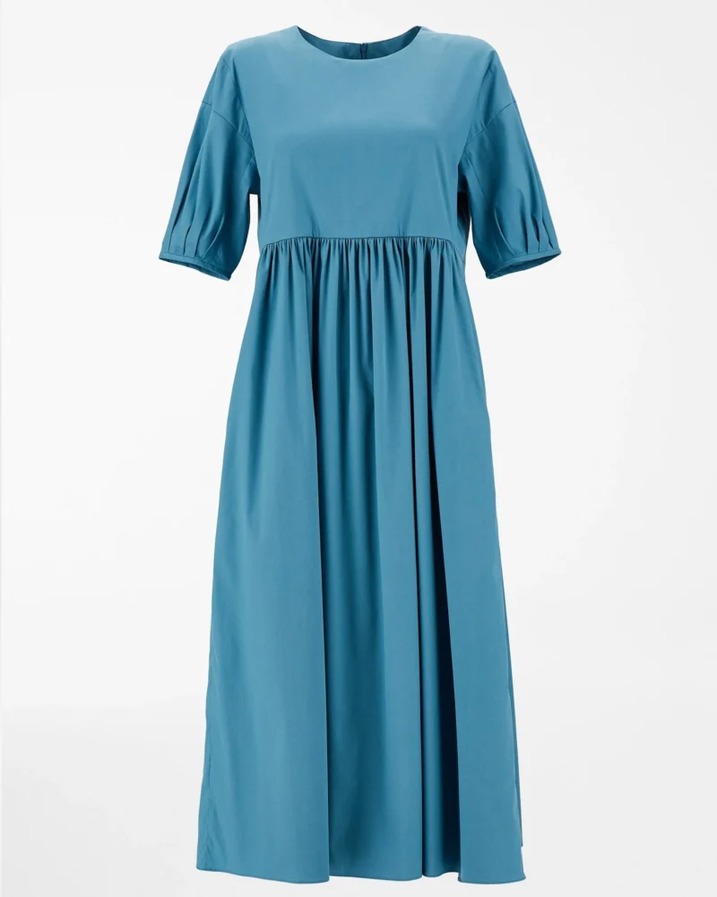 ‘s max mara cotton poplin light blue dress - image 6