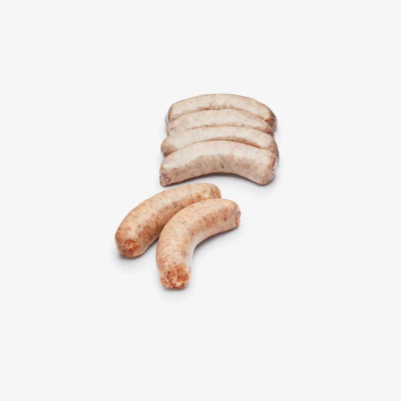 Pasture-raised heritage fresh sweet+hot italian pork sausage link combo, non-gmo, raised w/o antibiotics