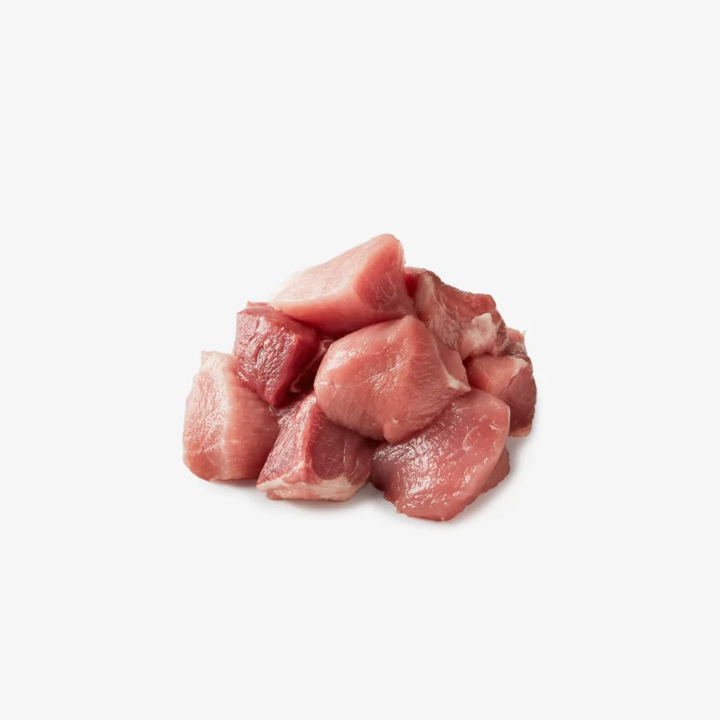 Pasture-raised heritage pork sirloin cubes, non-gmo, raised w/o antibiotics