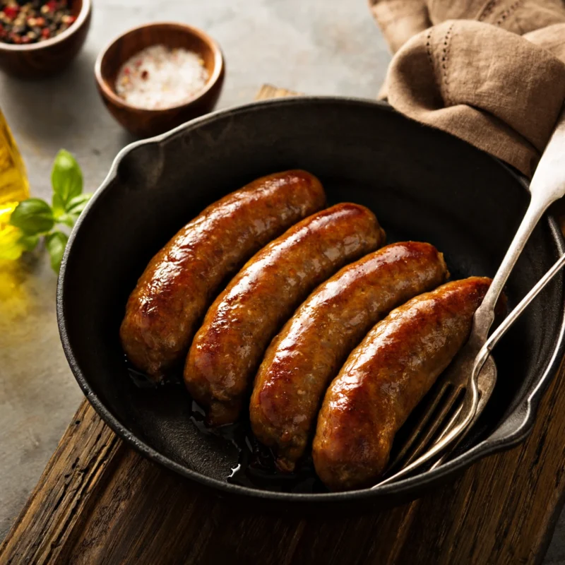 Pasture-raised heritage pork smoked austrian sausage with cheese, non-gmo, raised w/o antibiotics - image 2