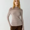 Icicle striped cashmere jumper