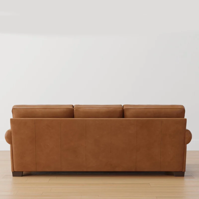 Buchanan roll arm leather sofa - image 3