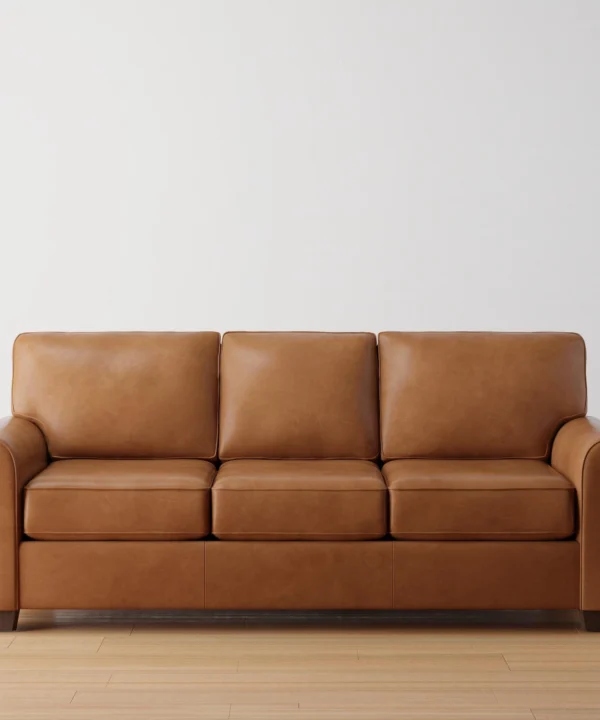 Buchanan roll arm leather sofa 3 xl