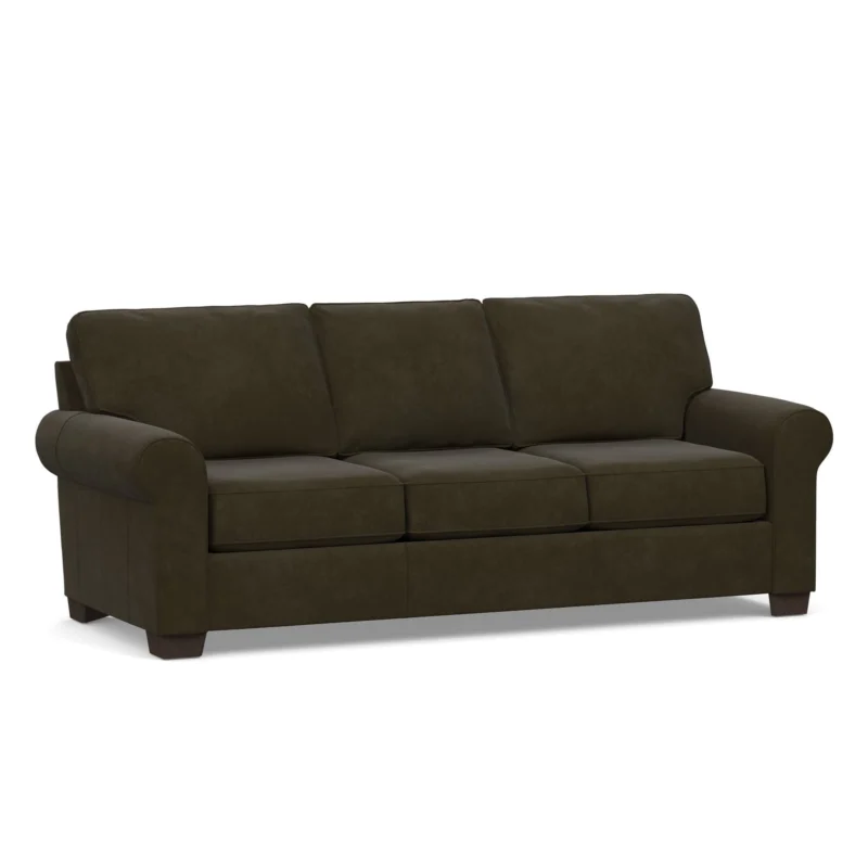 Buchanan roll arm leather sofa - image 6