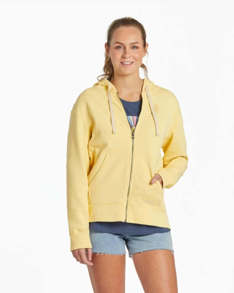 Noralux women's sweet daisy simply true fleece zip hoodie