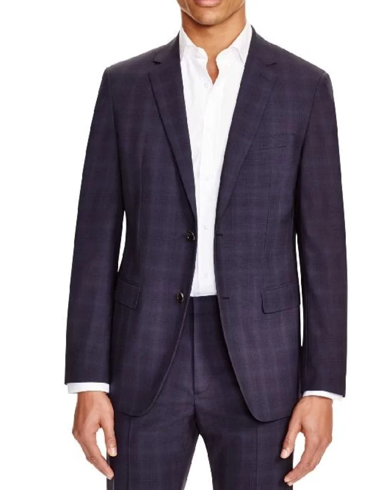 Theory men’s tonal plaid slim fit sport coat