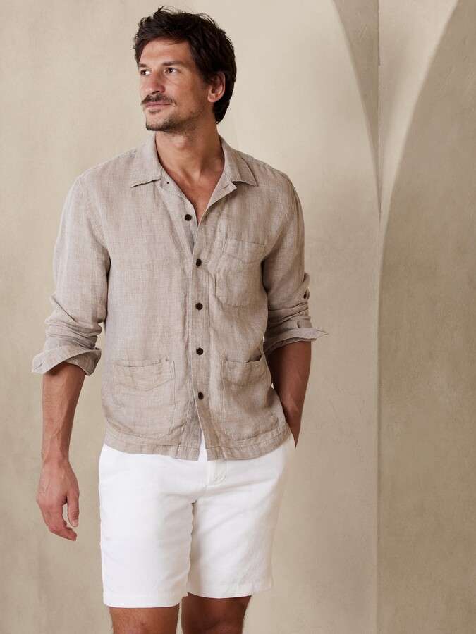 Gaston linen utility shirt