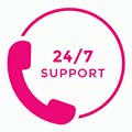 24 hours customer service icon 24 7 support icon sign button customer service icon vector