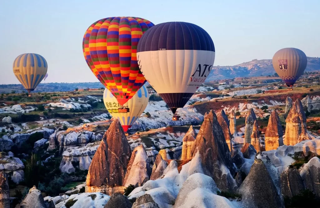 Cappadocia balloons winter 1