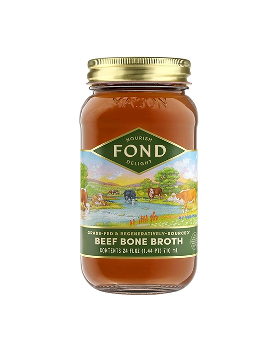 Fond grassfed regenerative beef bone broth