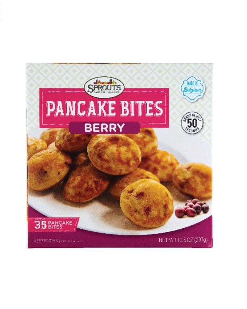 Berry pancake bites