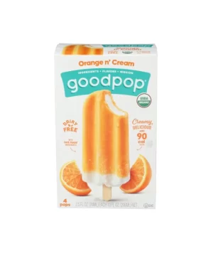 Goodpop Orange N' Cream s 4 Pack 4 x 2.5 fl oz