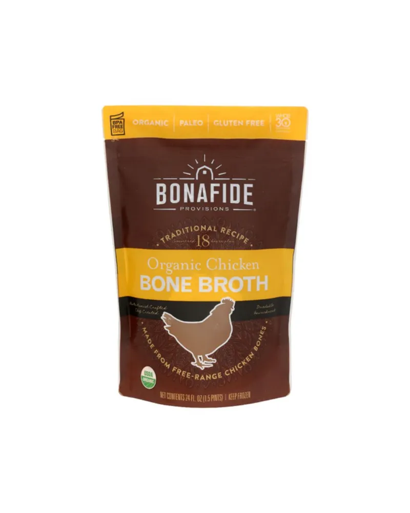 Bonafide provisions organic free range chicken bone broth 24 fl oz 01