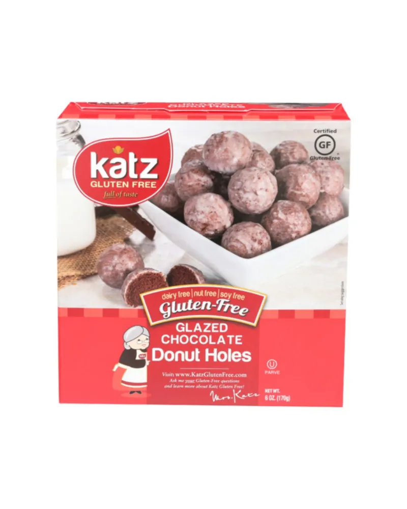 Katz gluten free glazed chocolate donut holes 6 oz 01