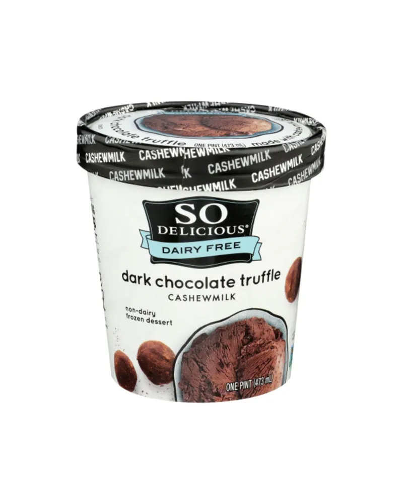 So delicious dark chocolate truffle cashew milk frozen dessert 16 fl oz 01