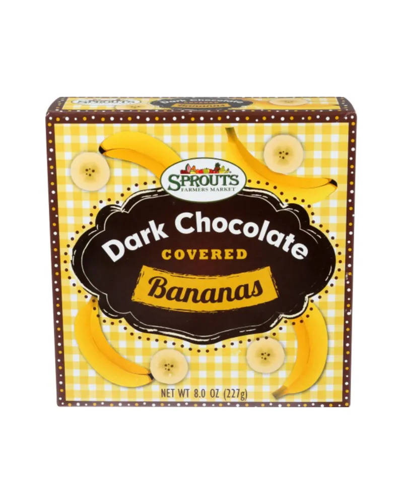 Sprouts dark chocolate covered bananas 8 oz box 01