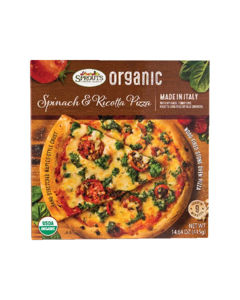 Sprouts organic spinach ricotta pizza 14 64 oz 01