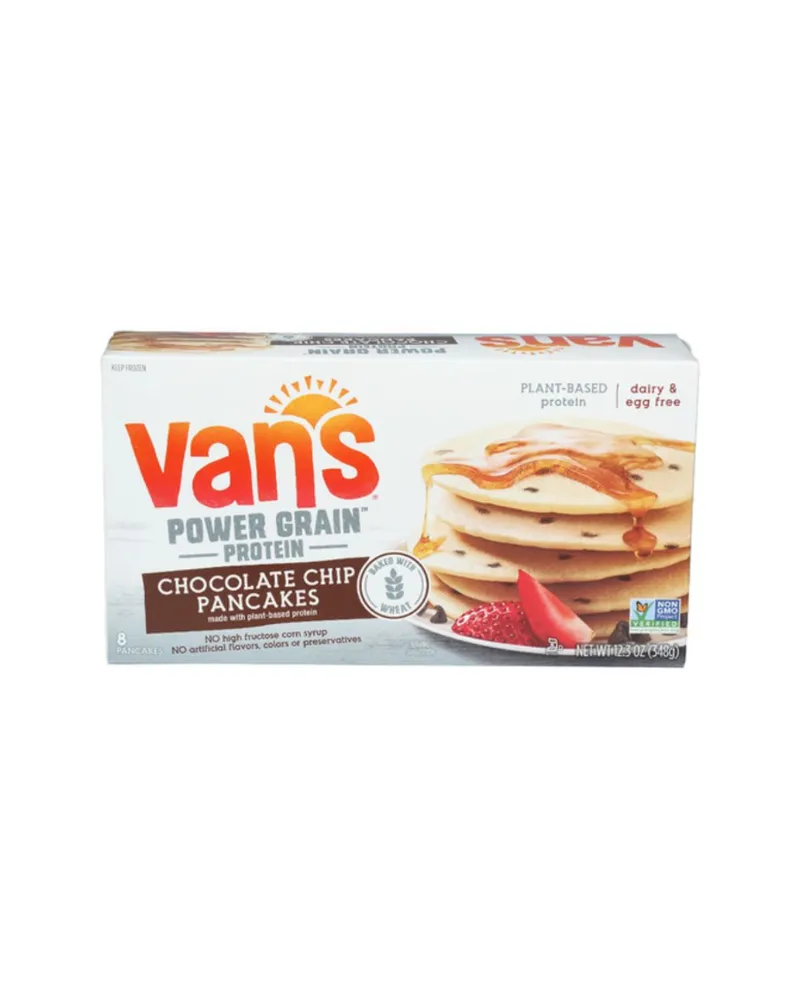 Vans chocolate chip plant based protein pancakes 12 3 oz 01