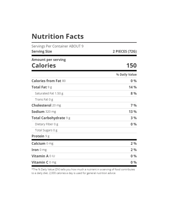 Yummy all natural chicken breast tenders 21 7 oz nutrition