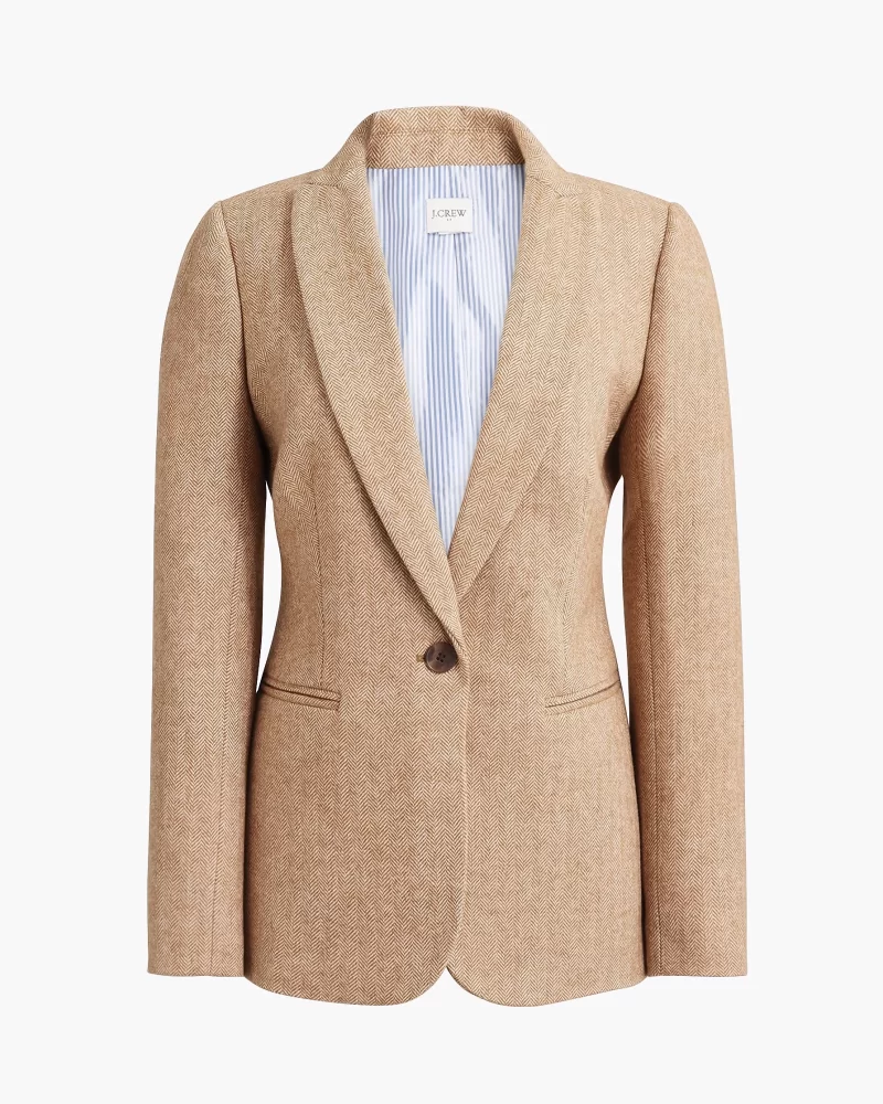 J. Crew factory herringbone wool-blend holland blazer - image 9