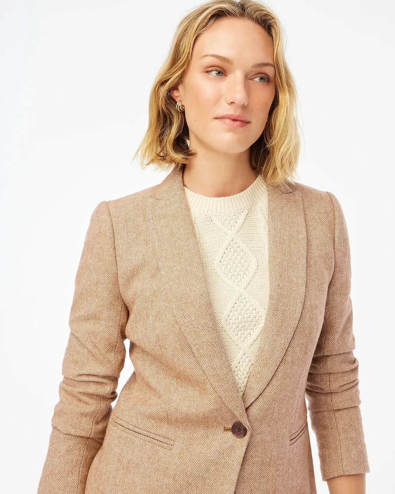 J. Crew factory herringbone wool-blend holland blazer - image 8