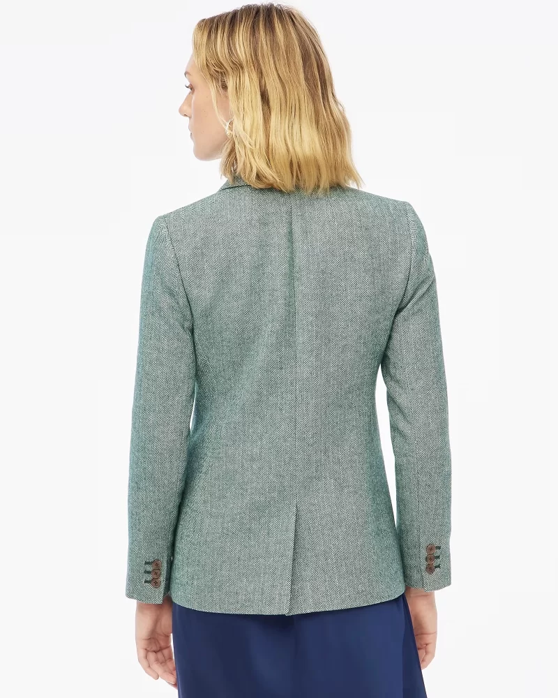 J. Crew factory herringbone wool-blend holland blazer - image 3