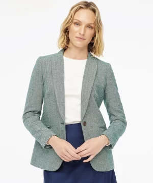 J.Crew Factory Herringbone Wool-Blend Holland Blazer