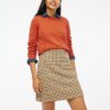 J.Crew Factory Classic Versatile Plaid wool-blend A-line mini skirt