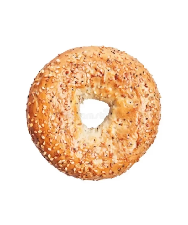 Flat sesame bagel3