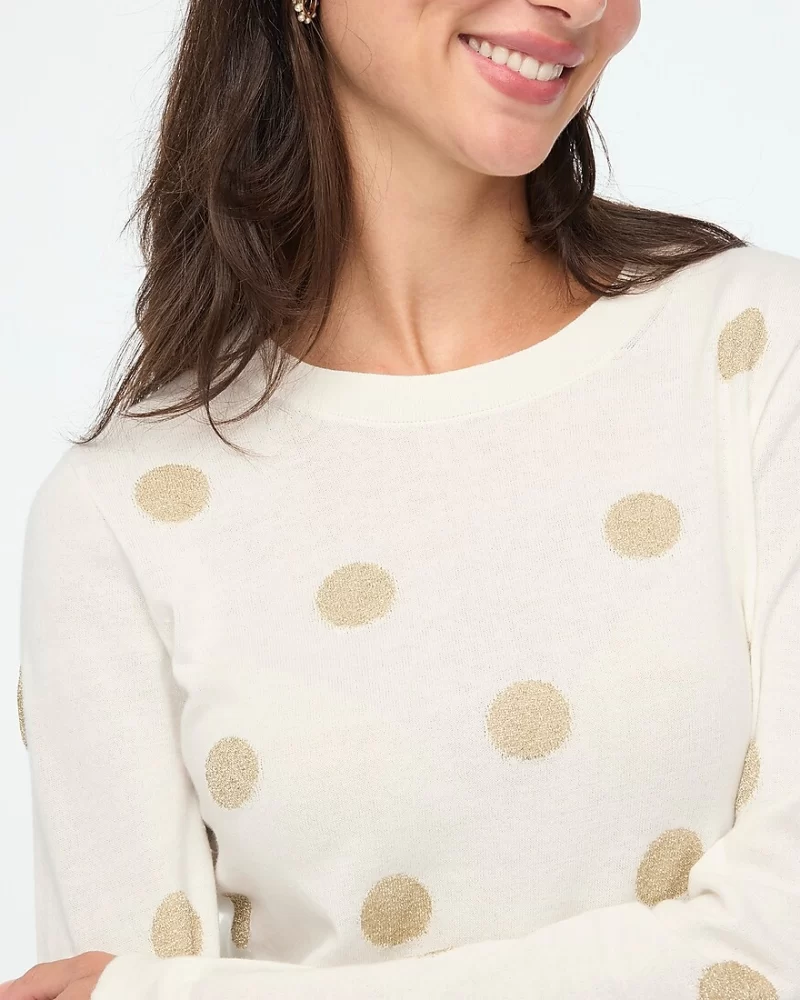 Metallic dot teddie sweater - image 3