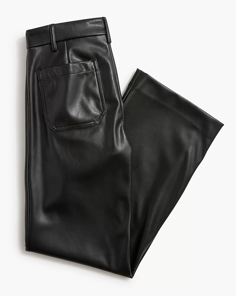 Lizzie high-rise patch-pocket faux-leather pant - image 4