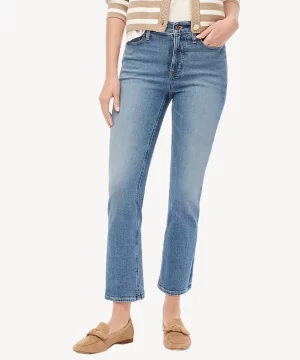 J. Crew Factory Flare crop jean in signature stretch